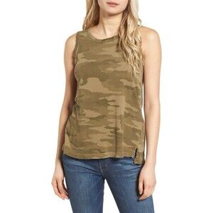 CURRENT ELLIOTT THE MUSCLE TEE CAMO $118 SZ 0